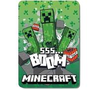 Couverture Plaid douce et chaude 100 x 140 cm pour enfants, polaire avec impression (pour MINECRAFT)