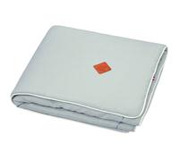 Couverture plaid en lin vert de gris 75X100