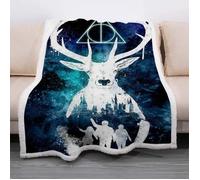 Couverture Plaid Harry Potter - HARRY POTTER - Multicolore - Rectangulaire - Lavable en machine