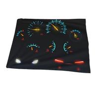 Couverture Plaid Indicateurs Tableau Bord Voiture Couverture Polaire, Plaid Canapé Lit Flanelle Doux Et Chaud pour Chambre à Coucher Bureau, 125 x 150 cm