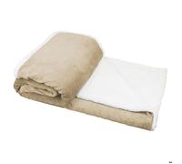 Vivezen - Couverture, Plaid Polaire 150 x 200 cm ou 220 x 240 en Flanelle et Sherpa Ultra Doux - 5 Coloris
