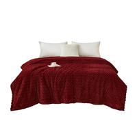 Couverture Plaid Polaire Flanelle 100x150cm/180x200 Couverture lit 1 /2 Personnes Couverture Hiver Epaisse Douce Et Chaude Couverture Canapé pour Salon, Chambre à Coucher(Color 10,180x200cm/71x79in)