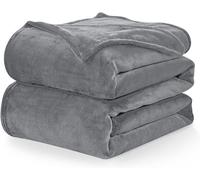 Couverture Plaid Polaire - WAVVE - microfibre douce chaude et respirante - 150x200 - Grise