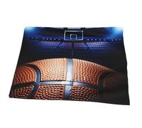 Couverture Plaid Terrain compétition Basket-Ball Cool Couverture Polaire, Plaid Canapé Lit Flanelle Doux Et Chaud pour Chambre à Coucher Bureau, 150 x 200 cm