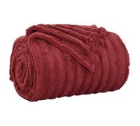 Couverture / Plaid - VIDAXL - 270 x 240 cm - Rouge bordeaux - Toison synthétique - 260 g/m²