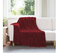 Vidaxl Jeté Rouge Bordeaux 150 X 200 Cm Toison