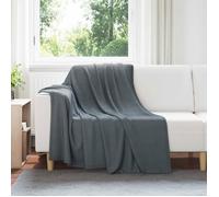 Couverture / Plaid - VIDAXL - Toison - Gris foncé - 200 x 150 cm - Fleece doux