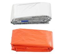 Couverture Pliante D'urgence, Argent/Orange, Abri De Survie D'urgence Pour Camping En Plein Air, Couvertures Chaudes Orange