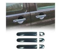 Couverture poignée de porte pour VW Transporter T5 2003-15 3 Portes carbone Bleu