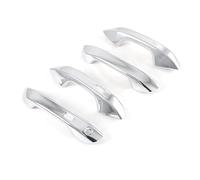 Couverture Poignée Porte Voiture Pour VW Golf 8 MK8 2020-2022 Poignée Porte Latérale Extérieure Voiture Ensemble Garnitures Couvercle Bol Capuchon Décoration(Bright silver)