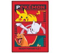 Couverture - POKEMON - Pikachu - 100 x 140 cm - Rouge - Polyester
