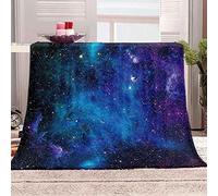 Couverture Polaire 150 x 200 Espace, Plaid Polaire Planète Galaxie 2 Personnes Fluffy Doux et Chaude Imprimée en 3D Couvertures et Plaids en Flanelle Univers pour Canape Lit