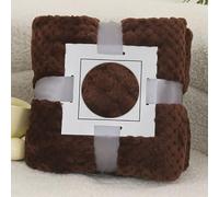 Couverture Polaire 150x200,180x200,100x150 Couverture Lestée Lit Canapé d'hiver,Fleece Warm Throw Blanket Lavable, Couvertures Et Plaids,Moelleuse Et Tiède(Brun,180x200 cm)