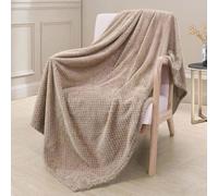 Couverture Polaire 180 x 240 cm Confortable et Moelleuse pour Toutes Les Saisons Couvertures et Plaids, Jeté de Lit pour Canapé et Lit Chambre à Coucher Bureau, Kaki