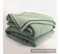 Couverture polaire 180x220 cm Isba Amande 100% Polyester 320 g/m2 traité non-feu