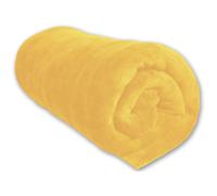 Soleil d'ocre Microfibre Couverture, Polyester, Jaune, 180 x 220 cm