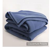 Couverture polaire 180x220 cm Isba Marine 100% Polyester 320 g/m2 traité non-feu