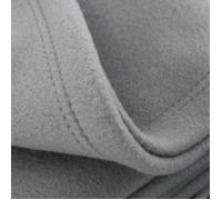 Couverture polaire 220x240 cm Isba gris Acier 100% Polyester 320 g/m2 traité non-feu