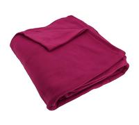 Couverture Polaire 220x240 cm Isba Violet Prune 100% Polyester 320 g/m2 traité Non-feu