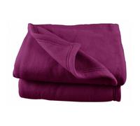 Couverture polaire 240 x 260 cm ""Grande largeur"" prune