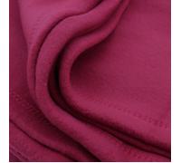 Couverture Polaire 240x260 cm Isba Violet Prune 100% Polyester 320 g/m2 traité Non-feu