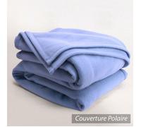 Couverture polaire 240x260 cm Isba Myosotis 100% Polyester 320 g/m2 traité non-feu