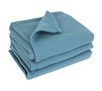 Couverture Polaire 240x300 cm 100% Polyester 350 g/m2 Teddy Bleu Lac