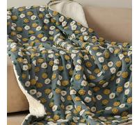 Couverture Polaire 3D Double Épaisseur, Châle À Motif Marguerites Cerises, Polyvalente for Superposer ou Recouvrir, Décoration de Noël Parfaite for Les Lits(STYLE-6,S)