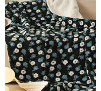 Couverture Polaire 3D Double Épaisseur, Châle À Motif Marguerites Cerises, Polyvalente for Superposer ou Recouvrir, Décoration de Noël Parfaite for Les Lits(STYLE-7,S)