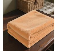 Couverture Polaire 70 x 150 cm Doux et Chaud Plaid Couverture Polaire Idée Cadeau pour Lits, Canapés, Chaises et Divans, Beige