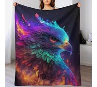 Couverture Polaire Aigle, Couverture De Lit Et Canapé Super Doux Flannel, Couverture De Décoration Intérieure Chaude Et Légère,（150×200cm）