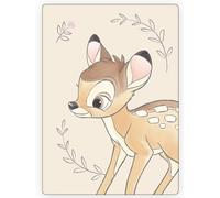 Couverture polaire Bambi pour enfant - 100 % polyester, douce et confortable, 100 x 140 cm - Motif personnages Disney