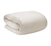 Beautissu Aurelia Plaid Polaire 150x200cm - Couverture Douce, Douillette & Confortable en Microfibre pour Le Canapé et comme Couvre-Lit - Plaid Nature