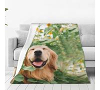 Couverture Polaire Chien des Champs De Riz Plaid Canape L | Plaid Polaire Confortable Couverture en Peluche Pour canapé