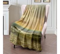 Couverture Polaire Coast Palm Tropical Landscape Hawaii Paradise Tree Beach Summer Tropic Bay Day Nature Textures Plaid Canape Luxueuse Couverture en Peluche Plaid Polaire pour Canapé M