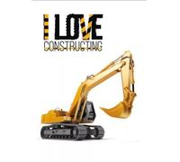 Couverture polaire - Construction - Pelle mécanique - 100x140 cm - Jaune - Rectangulaire