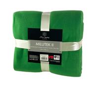 Couverture Polaire Couverture Doudou Couverture canapé Couverture Salon avec Bords Cousus 130x170 cm Vert