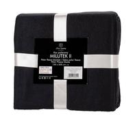 Couverture Polaire Couverture Doudou Couverture canapé Couverture Salon avec Bords Cousus Noir 150x200 cm