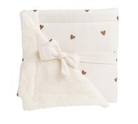 Couverture polaire doublée Little Coeur