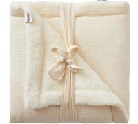 Couverture polaire doublée Mousse de lait