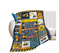 Couverture polaire douce et chaude à imprimé camion, voitures, pelleteuse, cadeau pour les amateurs de camions, adultes, adolescents, tout-petits - Couverture décorative pour canapé, 101,6 x 127 cm