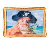 Couverture polaire douce et confortable Silver Buffalo Bob l' ponge avec le capitaine Painty le pirate 45"""" x 60"""" 180 g/m