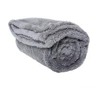 Couverture polaire douce et moelleuse pour chats et chiens | Jeté chaud pour animal de compagnie, lavable en machine, couverture de lit et voyage | Protège les meubles | Gris, taille M : 80 x 100 cm