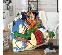 Couverture Polaire Dragon Ball - Plaid Enfant 3D Imprimé - 60x120cm