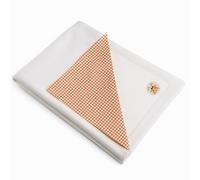 Couverture polaire en coton bio vichy TU