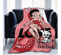 Couverture polaire en flanelle Betty Boop, couverture toutes saisons pour lit, canapé, voiture[1600]