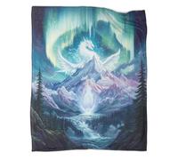 Couverture polaire en flanelle douce et confortable - Cadeau de Noël pour ami ou partenaire parent, 180 x 200 cm