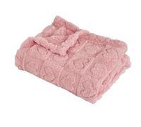 Couverture Polaire en Mélange de Coton Jacquard Uni 76 X 102 Cm, Serviette de Bain, Idéale for Les Siestes Au Bureau, Lavable en Machine, Idéale Comme Cadeau(Deep love)