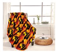 Couverture polaire en velours au toucher pour les f tes FAITH HOPE LOVE HOME D?COR (50"""" x 60"""") - Joyeux Halloween !