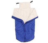 Couverture polaire enveloppante chaude double couche en polaire berbère épaisse à moitié enveloppée pour la taille, les jambes, la chaleur pour les voyages, la mobilité, la chaise (Bleue)